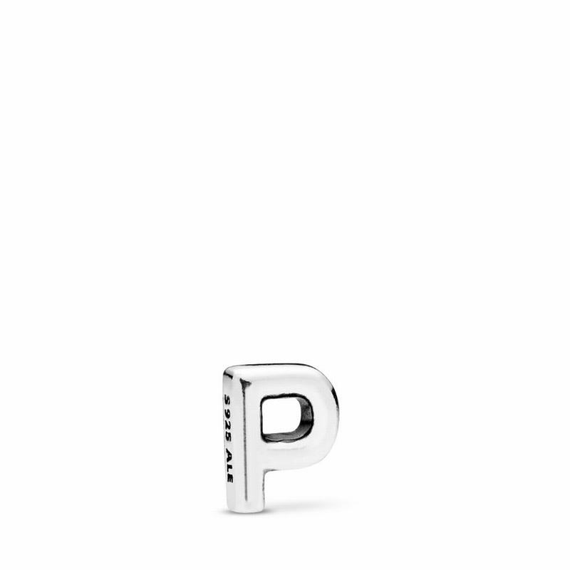 Pandora Letter P Petite Locket Charm Ireland - Sterling Silver - 165437JTH